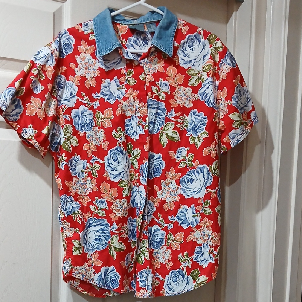 Foral Button Down Shirt